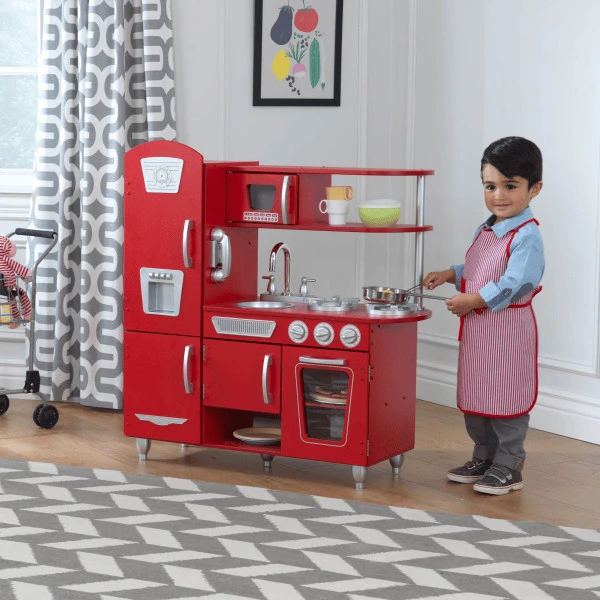 Kidkraft® Speelkeuken Vintage Uit Hout Rood 2 Kidkraft® Speelkeuken Vintage Uit Hout Rood - Afbeelding 2