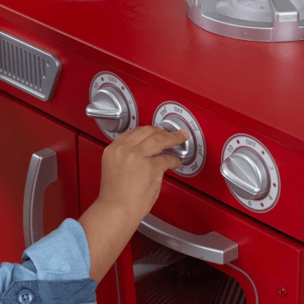 Kidkraft® Speelkeuken Vintage Uit Hout Rood 3 Kidkraft® Speelkeuken Vintage Uit Hout Rood - Afbeelding 3