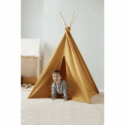 Kids Concept ® Tipi Tent 160 Cm Hoog Geel -Kinderspeelgoed kids concept tipi tent 160 cm hoog geel a309451 3