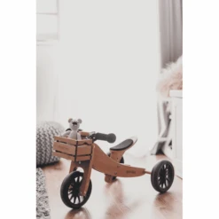 Kinderfeets ® 2-in-1 Driewieler Tiny Tot, Bamboe -Kinderspeelgoed kinderfeets 2 in 1 driewieler tiny tot bamboe a294344 4