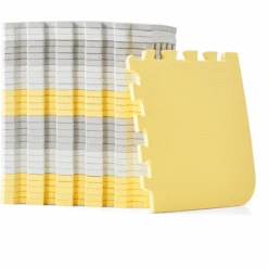 Kinderkraft Luno-schuim Puzzelmat, Geel -Kinderspeelgoed kinderkraft luno schuim puzzelmat geel a294065 2