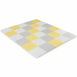 Kinderkraft Luno-schuim Puzzelmat, Geel