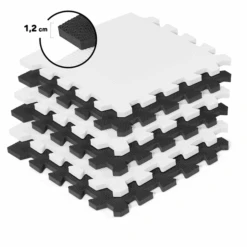 Kinderkraft Luno-schuim Puzzelmat, Zwart -Kinderspeelgoed kinderkraft luno schuim puzzelmat zwart a294045 3