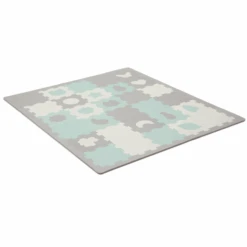 Kinderkraft Kinderrkraft Puzzelmat LUNO SHAPES, Mint