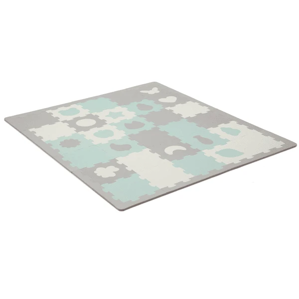 Kinderkraft Kinderrkraft Puzzelmat LUNO SHAPES, Mint 1 Kinderkraft Kinderrkraft Puzzelmat LUNO SHAPES, Mint