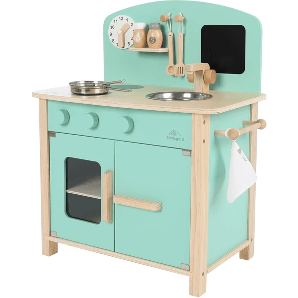 Kindsgard Speelkeuken Laekkermad Inclusief Kookgerei Mint 1 Kindsgard Speelkeuken Laekkermad Inclusief Kookgerei Mint