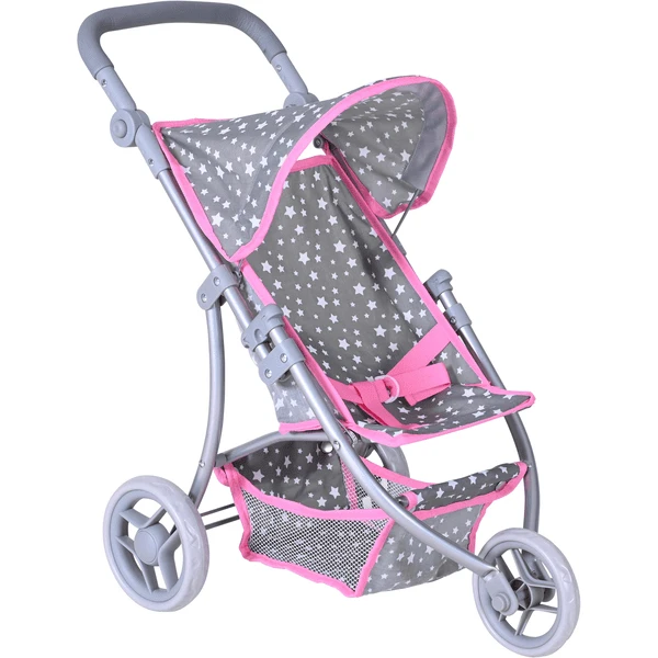 Knorr® Speelgoed Jogger Lio Poppenwagen - Ster Grijs 3 Knorr® Speelgoed Jogger Lio Poppenwagen - Ster Grijs - Afbeelding 3