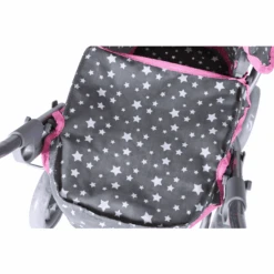 Knorr® Speelgoed Mini Lili Poppenwagen - Ster Grijs 9 Knorr® Speelgoed Mini Lili Poppenwagen - Ster Grijs -Kinderspeelgoed knorr speelgoed mini lili poppenwagen ster grijs a363265 4