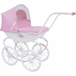 KnorrĀ® Speelgoed Poppenwagen Class Ic Kinderwagen Roze/wit