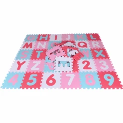 Knorr® Speelgoed Puzzelmat - " Alpha Inzet + Nummers" Roze-roze -Kinderspeelgoed knorr speelgoed puzzelmat alpha inzet nummers roze roze a317783 3