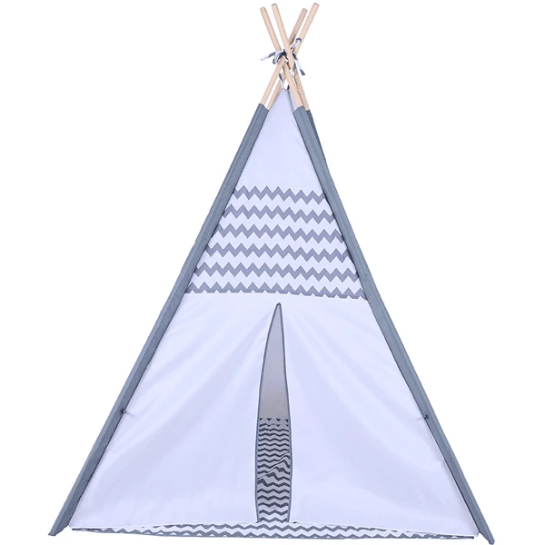 Knorr®toys Tipi Zigzag, Grijs/wit 1 Knorr®toys Tipi Zigzag, Grijs/wit