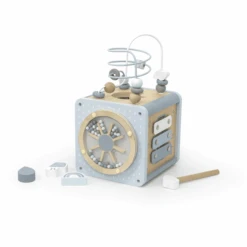 Label Label - Activiteiten Kubus - Blauw -Kinderspeelgoed label label activiteiten kubus blauw a394282 2