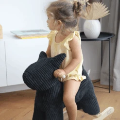 Label Label - Schommelhond - Zwart -Kinderspeelgoed label label schommelhond zwart a394323 2