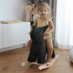 Label Label - Schommelhond - Zwart -Kinderspeelgoed label label schommelhond zwart a394323 3