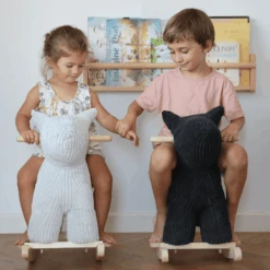 Label Label - Schommelhond - Zwart -Kinderspeelgoed label label schommelhond zwart a394323 4