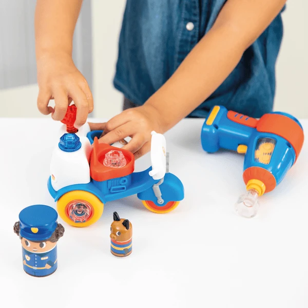 Learning Resources ® Design & Drill® Bolt Buddies® Police Motorfiets 4 Learning Resources ® Design & Drill® Bolt Buddies® Police Motorfiets - Afbeelding 4