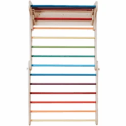 LEG & GO Klimdriehoek - Klimmuur (Zweeds) 2in1, Regenboog -Kinderspeelgoed leg go klimdriehoek klimmuur zweeds 2in1 regenboog a379553 4