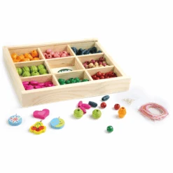 LENA Houten Kralen In Kistje, Middel 7 LENA Houten Kralen In Kistje, Middel -Kinderspeelgoed lena houten kralen in kistje middel a093538 2
