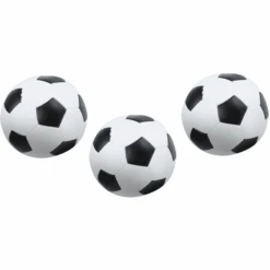 LENA ® Zachte Voetballen Set Van 3 Zwart-wit 10 Cm