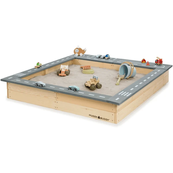 MUDDY BUDDY Zandbak "Beach Rebel" Naturel Lavagrijs 1 MUDDY BUDDY Zandbak "Beach Rebel" Naturel Lavagrijs