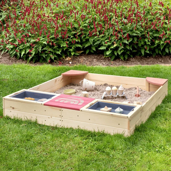 MUDDY BUDDY Zandbak "Beach Rebel" Naturel Poederroze 2 MUDDY BUDDY Zandbak "Beach Rebel" Naturel Poederroze - Afbeelding 2