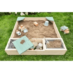 MUDDY BUDDY Zandbak "Beach Rebel" Naturel Saliegroen 9 MUDDY BUDDY Zandbak "Beach Rebel" Naturel Saliegroen -Kinderspeelgoed muddy buddy zandbak beach rebel naturel saliegroen a412352 4