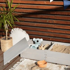 MUDDY BUDDY Zandbak "Space Saver" Warm Grijs 9 MUDDY BUDDY Zandbak "Space Saver" Warm Grijs -Kinderspeelgoed muddy buddy zandbak space saver warm grijs a412568 4