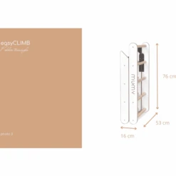 Mumy™ EasyCLIMB Klimrek Wit / Natuur -Kinderspeelgoed mumy easyclimb klimrek wit natuur a375002 2