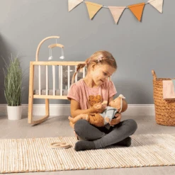 MUSTERKIND ® Poppenwieg Viola Wit/natuur/grijs -Kinderspeelgoed musterkind poppenwieg viola wit natuur grijs a326742 3