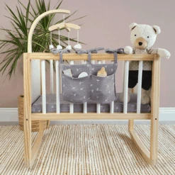 MUSTERKIND ® Poppenwieg Viola Wit/natuur/grijs -Kinderspeelgoed musterkind poppenwieg viola wit natuur grijs a326742 4