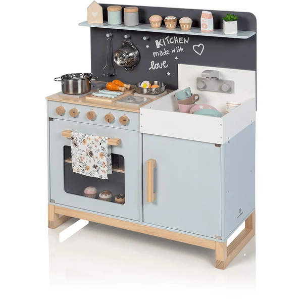 MUSTERKIND Speelkeuken Linum, Grijsblauw/natuurlijk 1 MUSTERKIND Speelkeuken Linum, Grijsblauw/natuurlijk