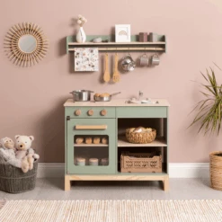 MUSTERKIND ® Speelkeuken- Magnolia - Salie/natuur -Kinderspeelgoed musterkind speelkeuken magnolia salie natuur a326594 4