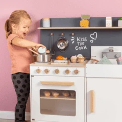 MUSTERKIND Speelkeuken Wit/natuurlijke -Kinderspeelgoed musterkind speelkeuken wit natuurlijke a282305 2
