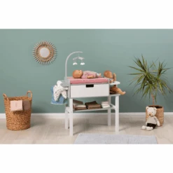 MUSTERKIND ® Viola Poppen Verschoon Unit Grijs/wit -Kinderspeelgoed musterkind viola poppen verschoon unit grijs wit a326701 4