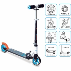 Muuwmi Aluminium Scoot Er 125 Mm, Zwart -Kinderspeelgoed muuwmi aluminium scoot er 125 mm zwart a402169 3