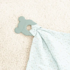 Nattou Bijtring + Knuffeldoekje Mintgroen -Kinderspeelgoed nattou bijtring knuffeldoekje mintgroen a309563 2