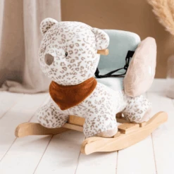 Nattou Boris En Jungo Schommeldier - Jungo Luipaard -Kinderspeelgoed nattou boris en jungo schommeldier jungo luipaard a367453 3