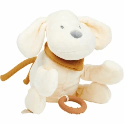 Nattou Charlie Muziekdoos Hond Flanel Vanille