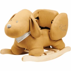 Nattou Charlie Rocking Animal Jacquard Caramel 8 Nattou Charlie Rocking Animal Jacquard Caramel -Kinderspeelgoed nattou charlie rocking animal jacquard caramel a389646 3