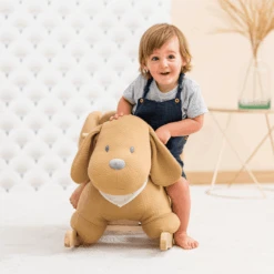 Nattou Charlie Rocking Animal Jacquard Caramel 9 Nattou Charlie Rocking Animal Jacquard Caramel -Kinderspeelgoed nattou charlie rocking animal jacquard caramel a389646 4