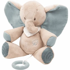 Nattou LUNA & AXEL Muziekdoos Axel Olifant