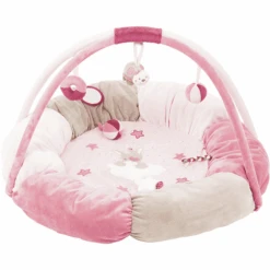 Nattou Nina, Jade & Lili - Speelkussen Met Boog -Kinderspeelgoed nattou nina jade lili speelkussen met boog a187863 4