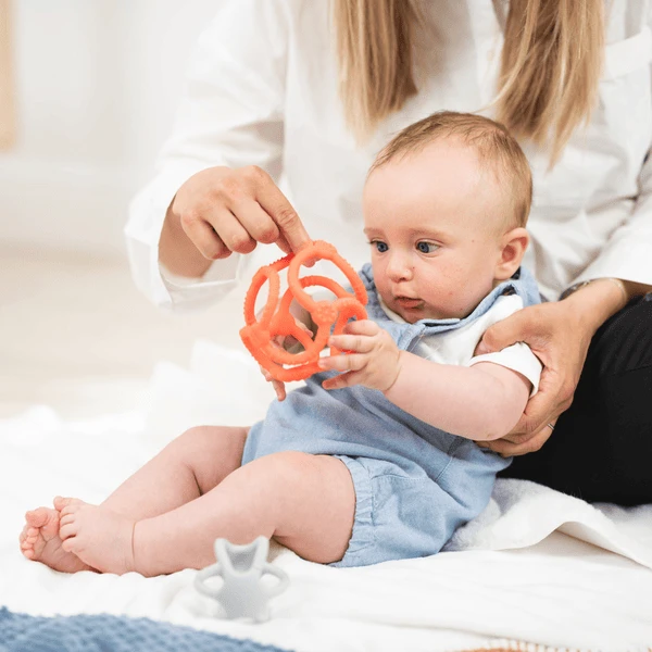 Nattou Set Ballen Orange + Grijs 4 Nattou Set Ballen Orange + Grijs - Afbeelding 4