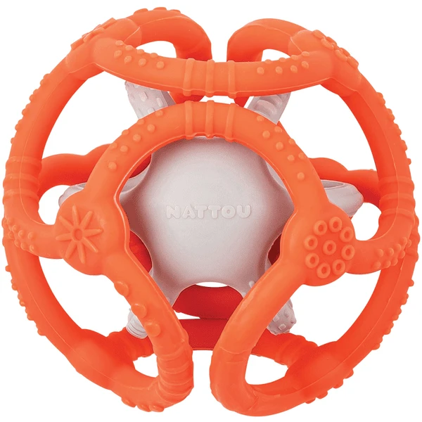 Nattou Set Ballen Orange + Grijs 5 Nattou Set Ballen Orange + Grijs - Afbeelding 5