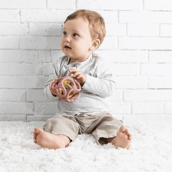 Nattou Set Ballen Oudroze + Curry 4 Nattou Set Ballen Oudroze + Curry - Afbeelding 4