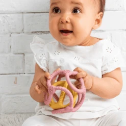 Nattou Set Ballen Oudroze + Curry 9 Nattou Set Ballen Oudroze + Curry -Kinderspeelgoed nattou set ballen oudroze curry a344250 4