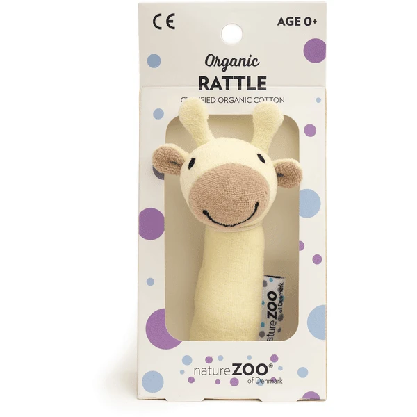 Nature Zoo Of Denmark Biologische Rammelaar - Giraffe, Geel 2 Nature Zoo Of Denmark Biologische Rammelaar - Giraffe, Geel - Afbeelding 2