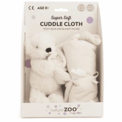 Nature Zoo Of Denmark "Superzachte Knuffeldoek Ijsbeer, Wit". -Kinderspeelgoed nature zoo of denmark superzachte knuffeldoek ijsbeer wit a314857 2
