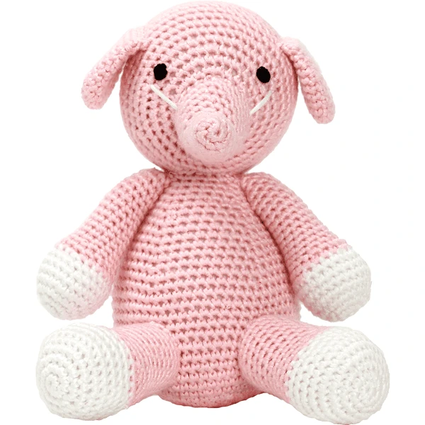 Nature Zoo Of Denmark Teddybeer - Baby Olifant Roos 2 Nature Zoo Of Denmark Teddybeer - Baby Olifant Roos - Afbeelding 2