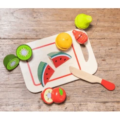 New Classic Toys® New Class Ic Toys Snijset Fruit Met Bord 8 Stuks Kleurrijk -Kinderspeelgoed new class ic toys snijset fruit met bord 8 stuks kleurrijk a415251 3